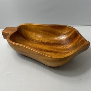 Handcrafted Monkey Pod Wood Bowl 8" for‎ Console Dresser Coffee Table